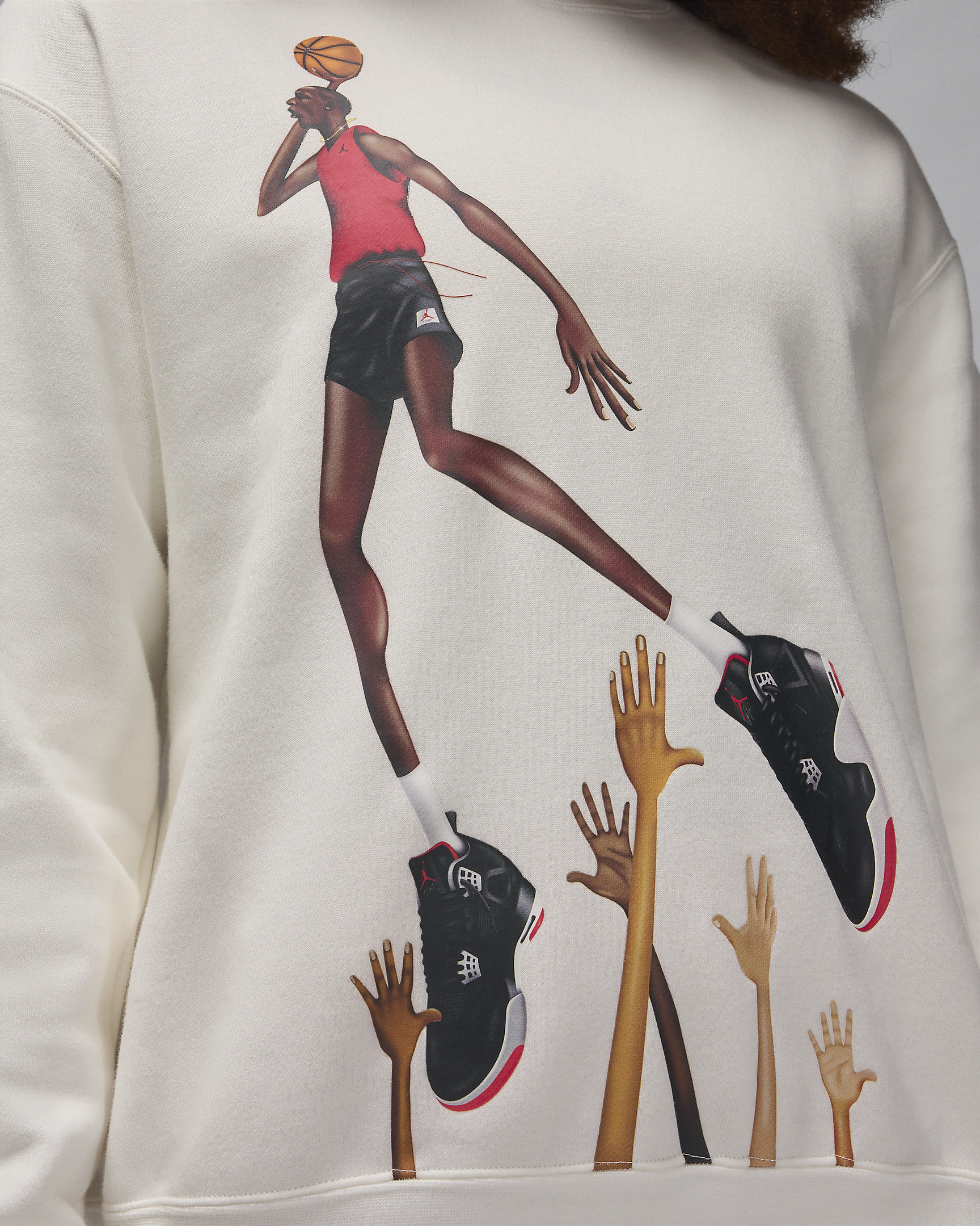 Jordan Artist Series by Darien Birks Women's Fleece Crew-Neck Sweatshirt - 4