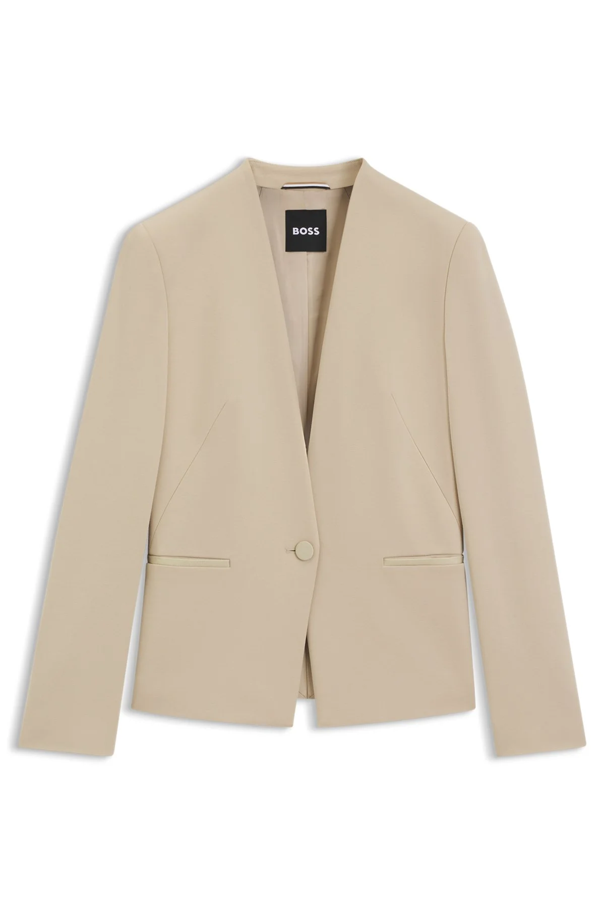 REGULAR-FIT BLAZER IN STRETCH JERSEY - 1