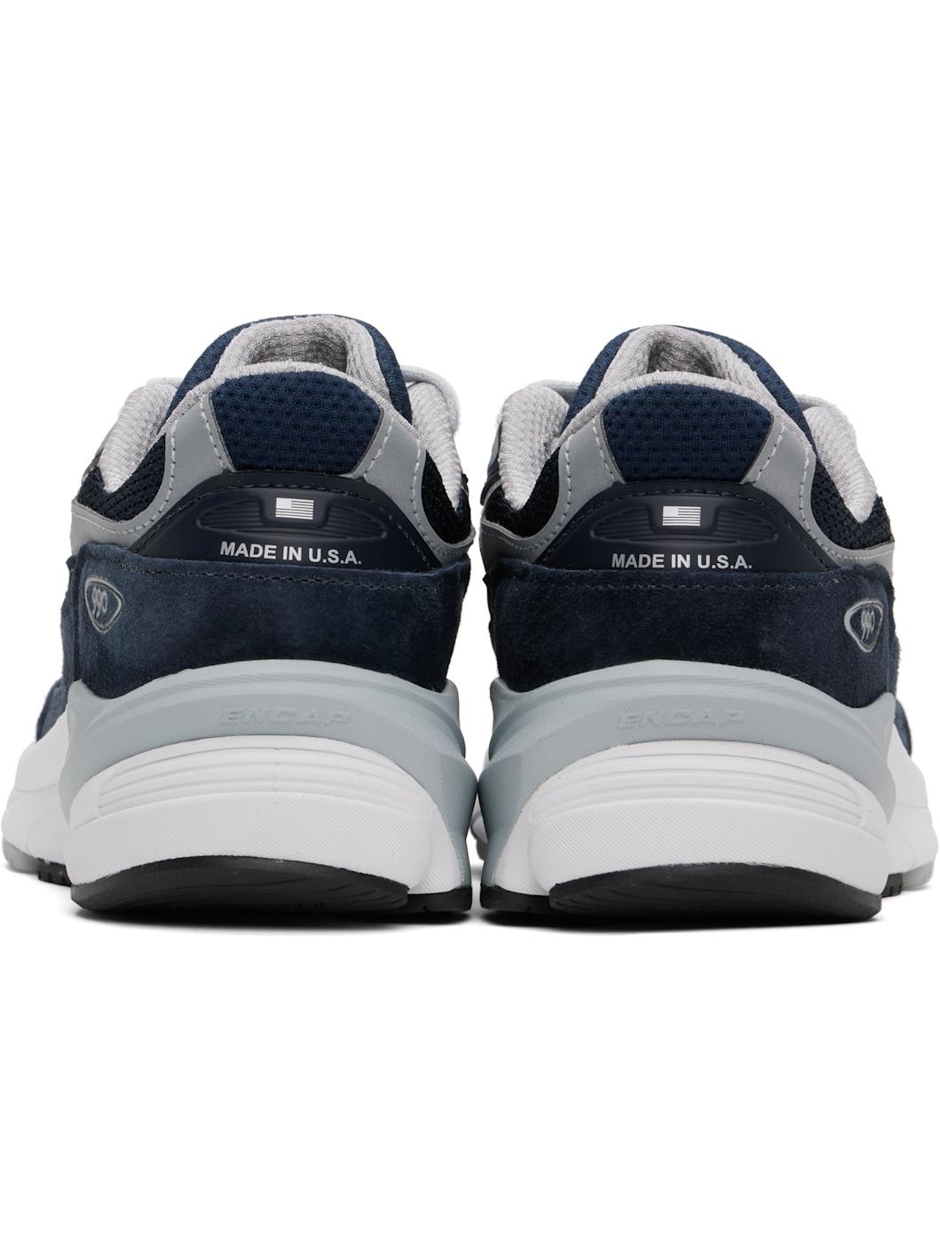 Navy 'Made in USA' 990v6 Sneakers - 2
