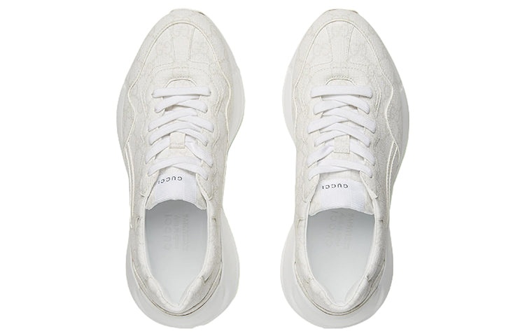 (WMNS) Gucci Rhyton 'White Monogram' 703192-KGD00-9000 - 3