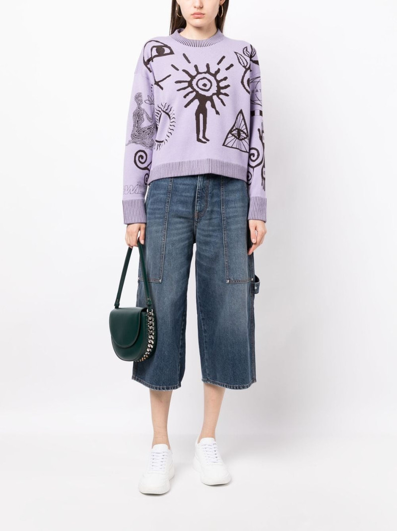 Stella McCartney cropped wide-leg jeans outlook