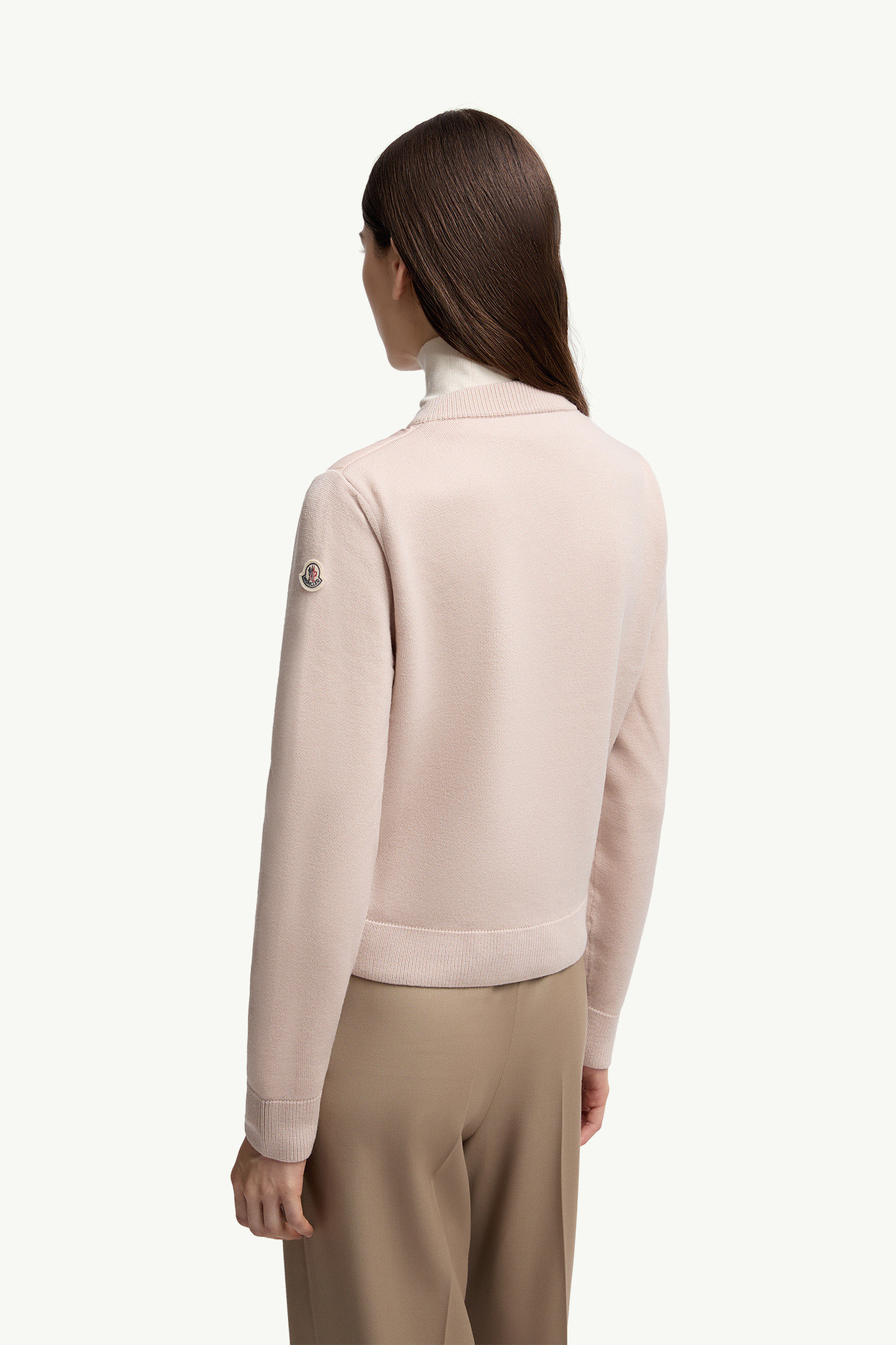 Padded Wool Zip-Up Cardigan - 5