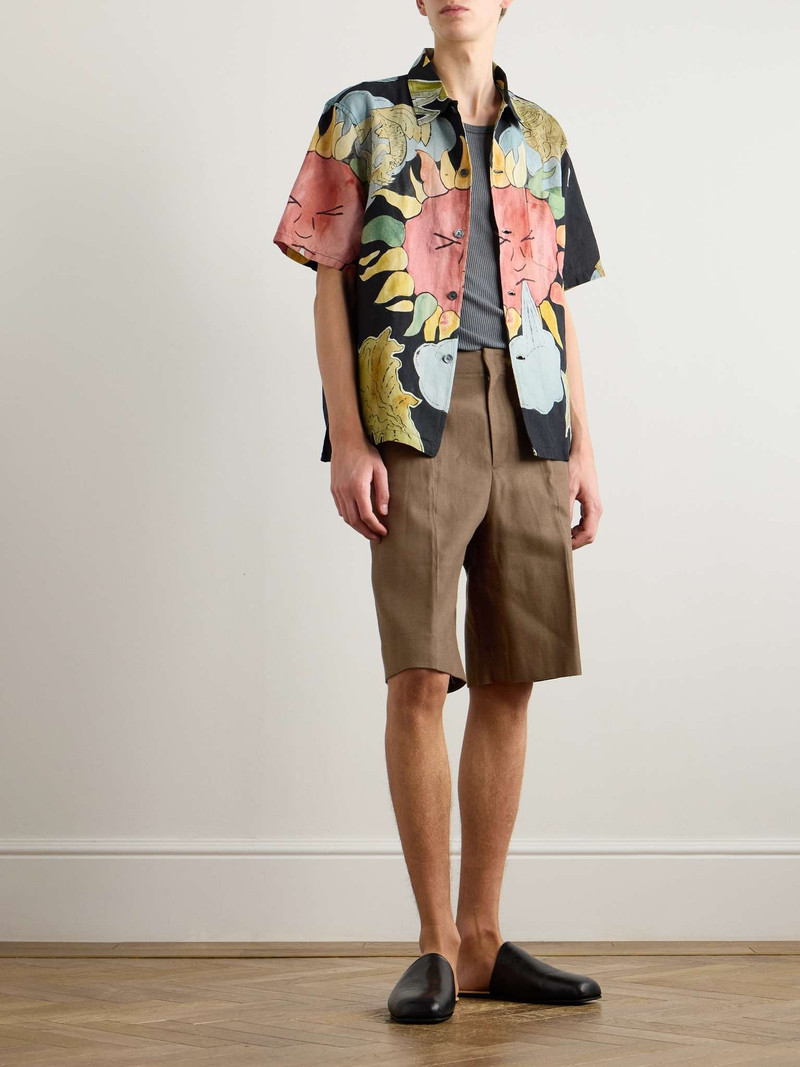 Our Legacy Borrowed Straight-Leg Pleated Cotton Shorts outlook