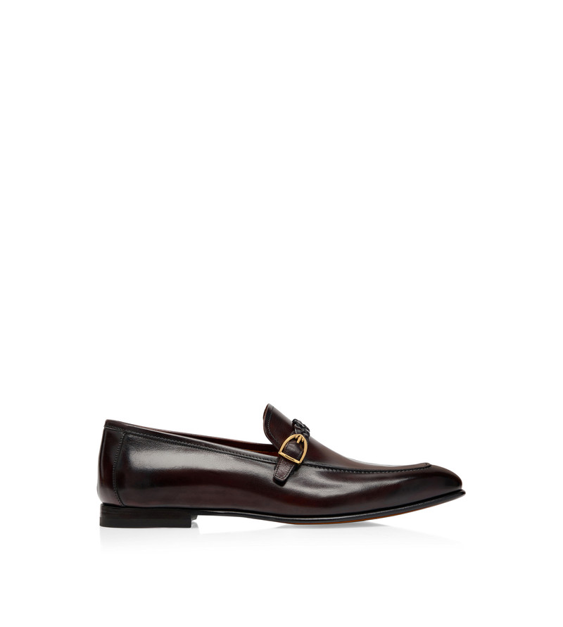 BURNISHED LEATHER MARTIN LOAFER 1