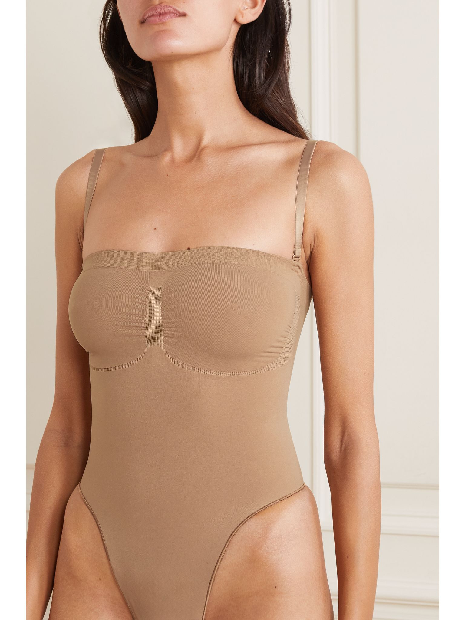 Seamless Sculpt strapless thong bodysuit - Sienna Neutral - 5