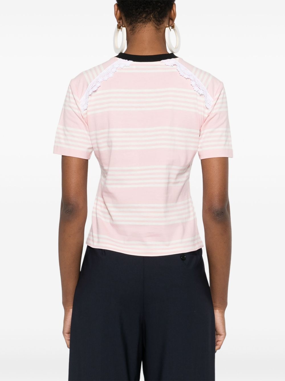 striped T-shirt - 4