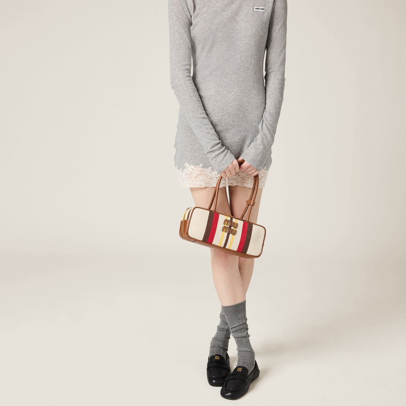 Beau canvas and leather bag 2