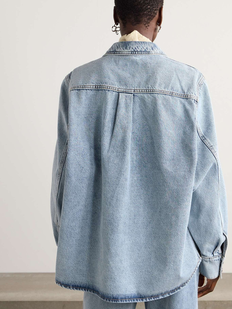 Oversized denim shirt 4