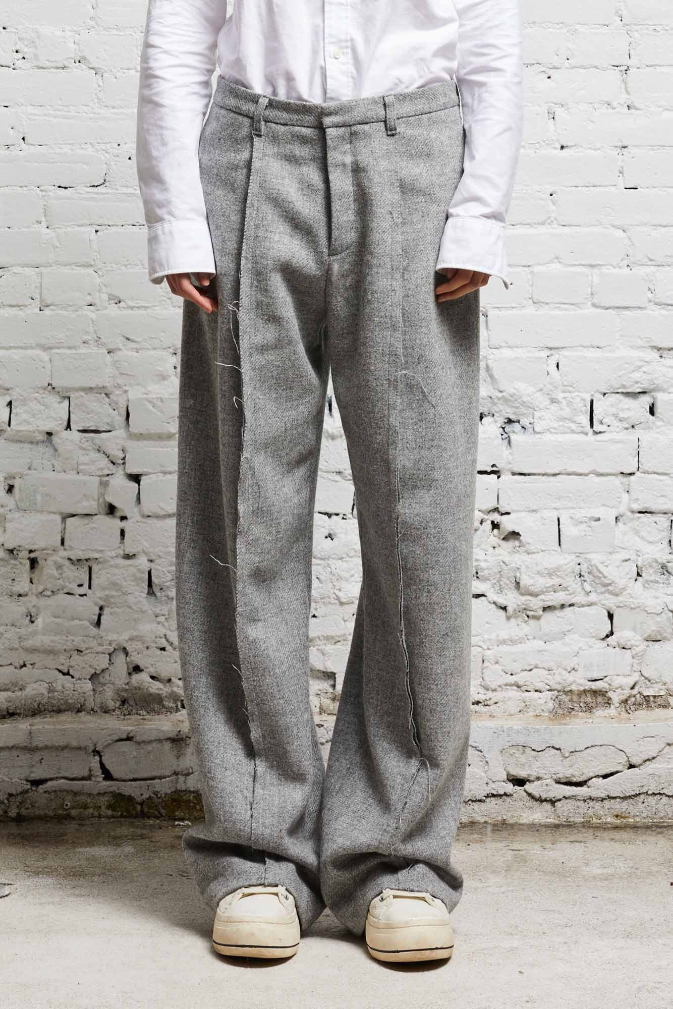 INVERTED TROUSER - LIGHT HEATHER GREY - 1