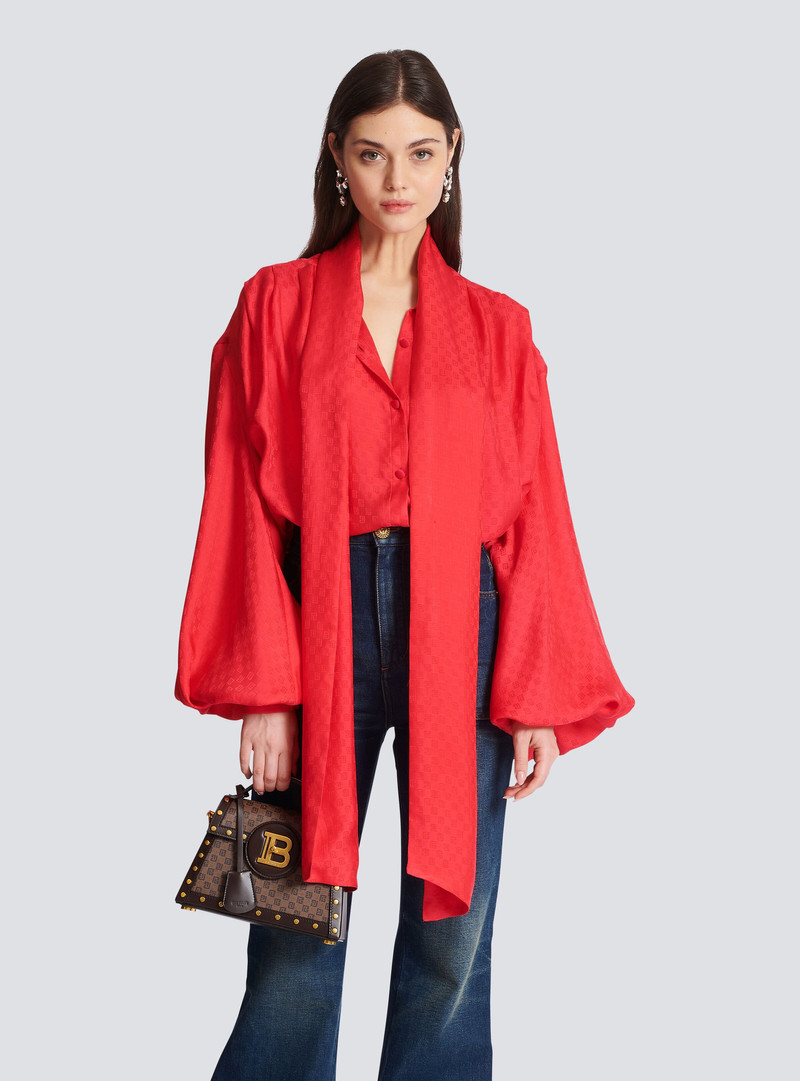 Mini monogram silk shirt 8