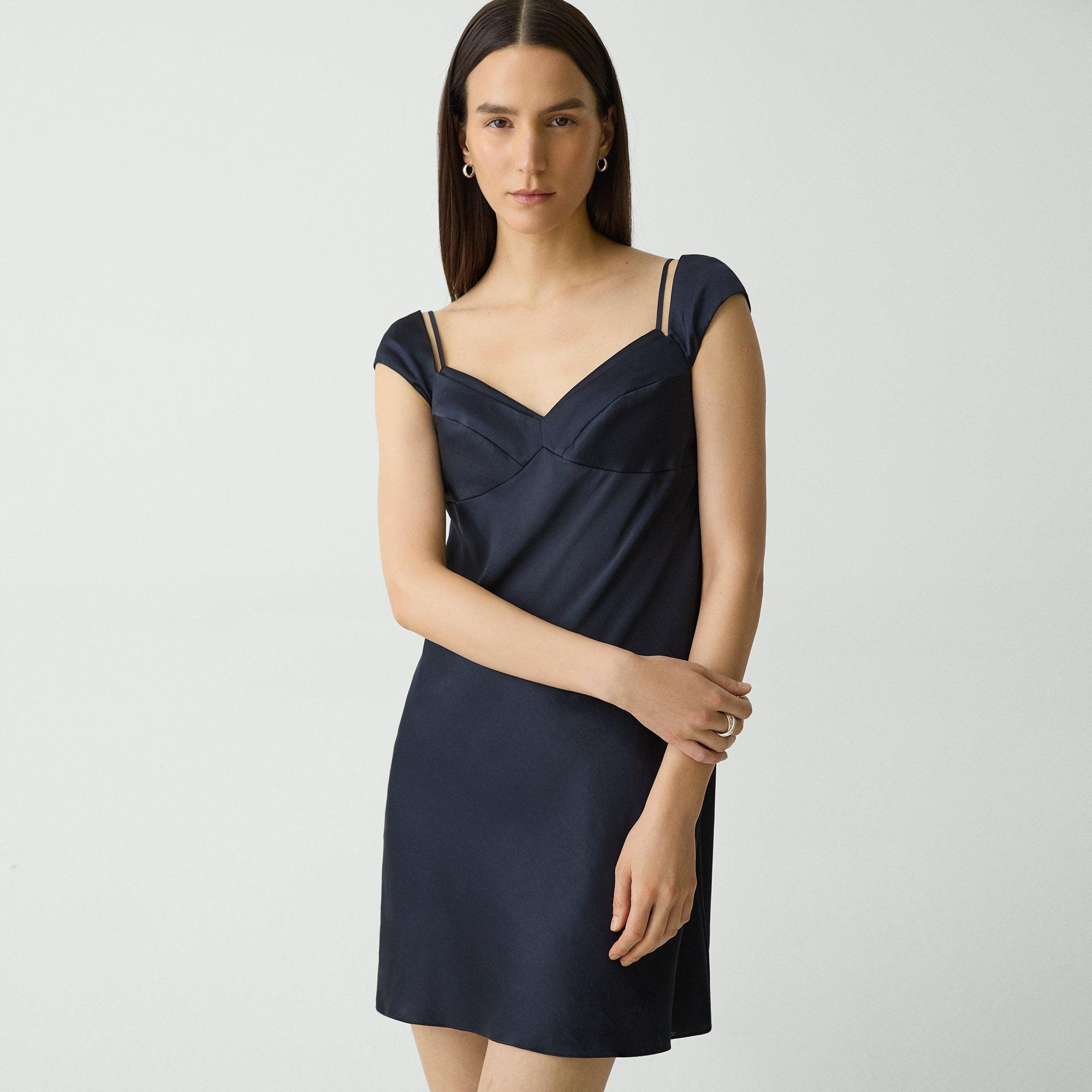 Camisole Dress in Crushed Satin - 5