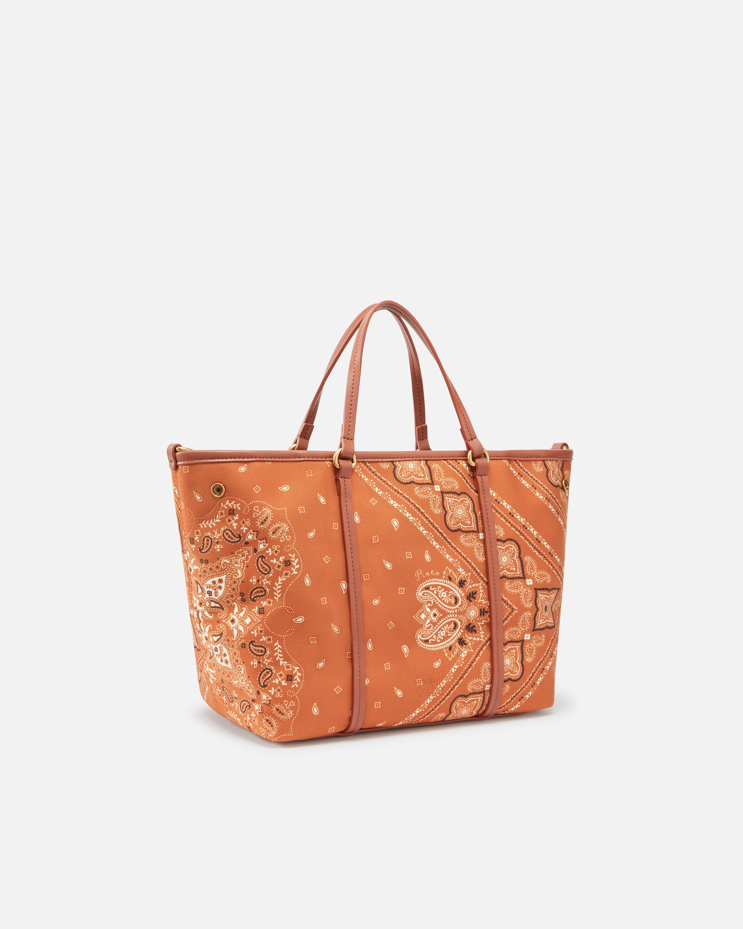 MEDIUM BANDANA PRINT SHOPPER BAG WITH SHOULDER STRAP - 2