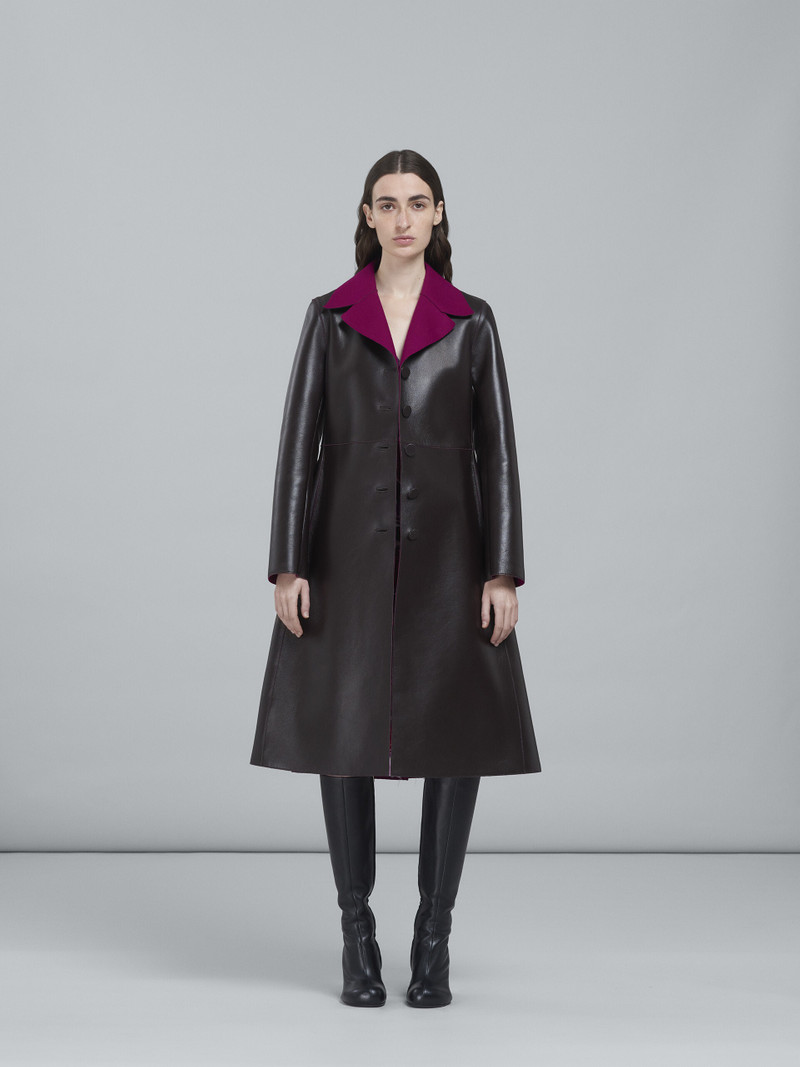Marni LEATHER COAT outlook