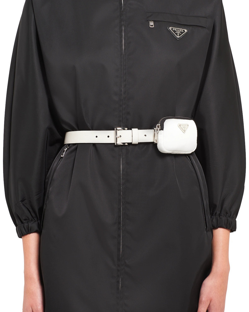 Prada Saffiano leather belt with pouch outlook
