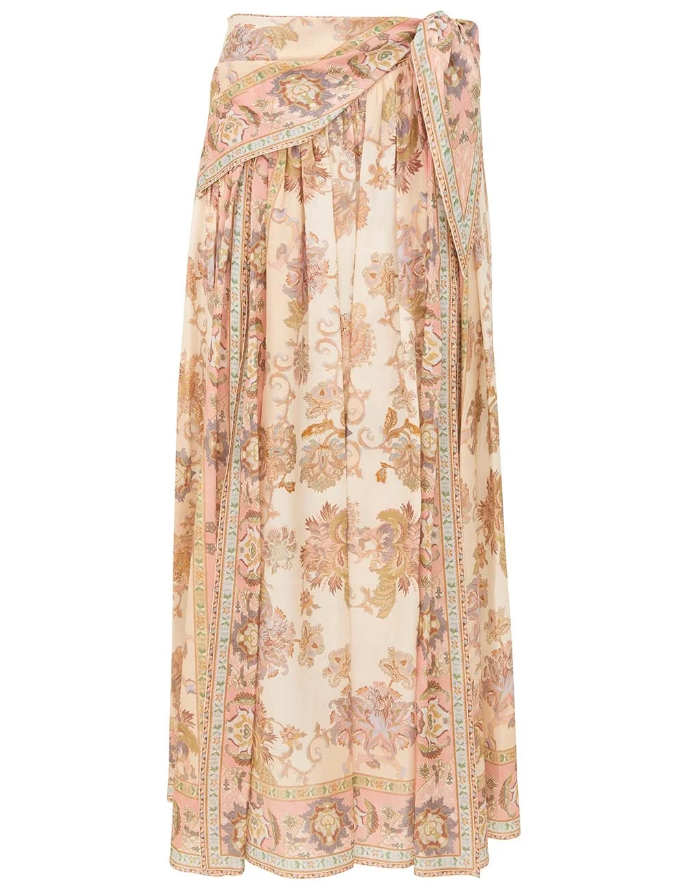 ECHO SCARF MIDI SKIRT - 1