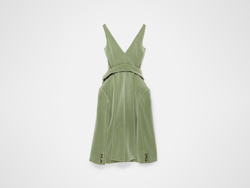 WOMENS STRUCTURED DRESS IN ARTICHOKE 1