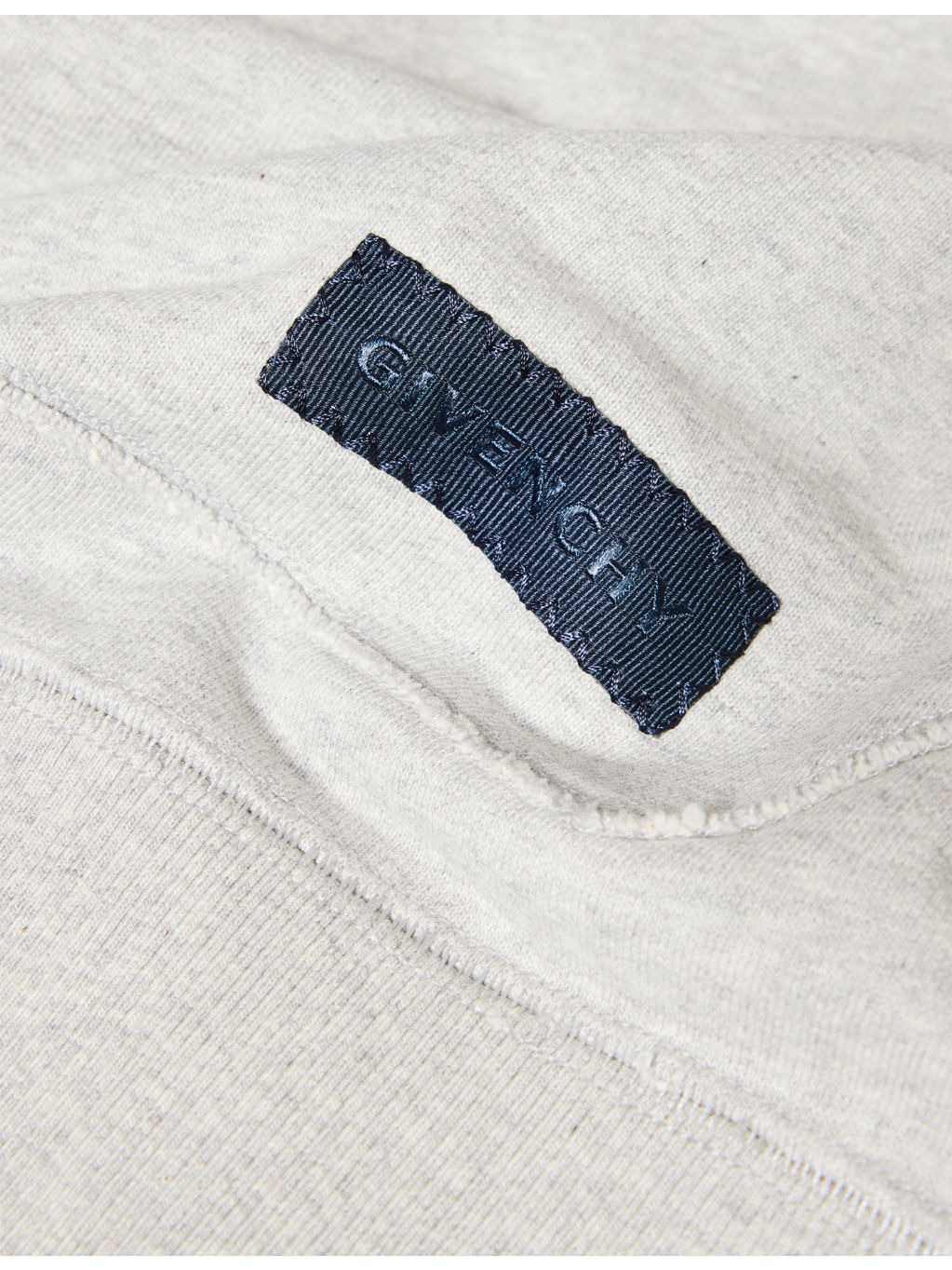 Double-Collar Logo-Patch Cotton-Jersey Hoody - 6