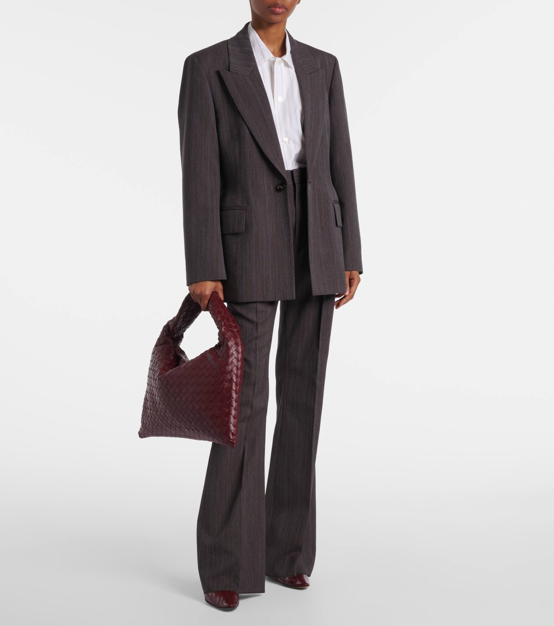 High-rise wool flared pants - 2
