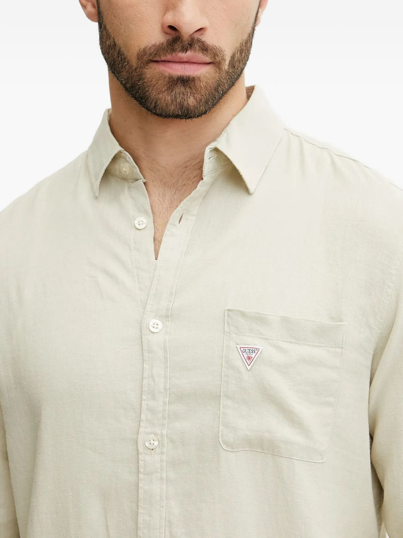 patch-pocket long-sleeved shirt 4
