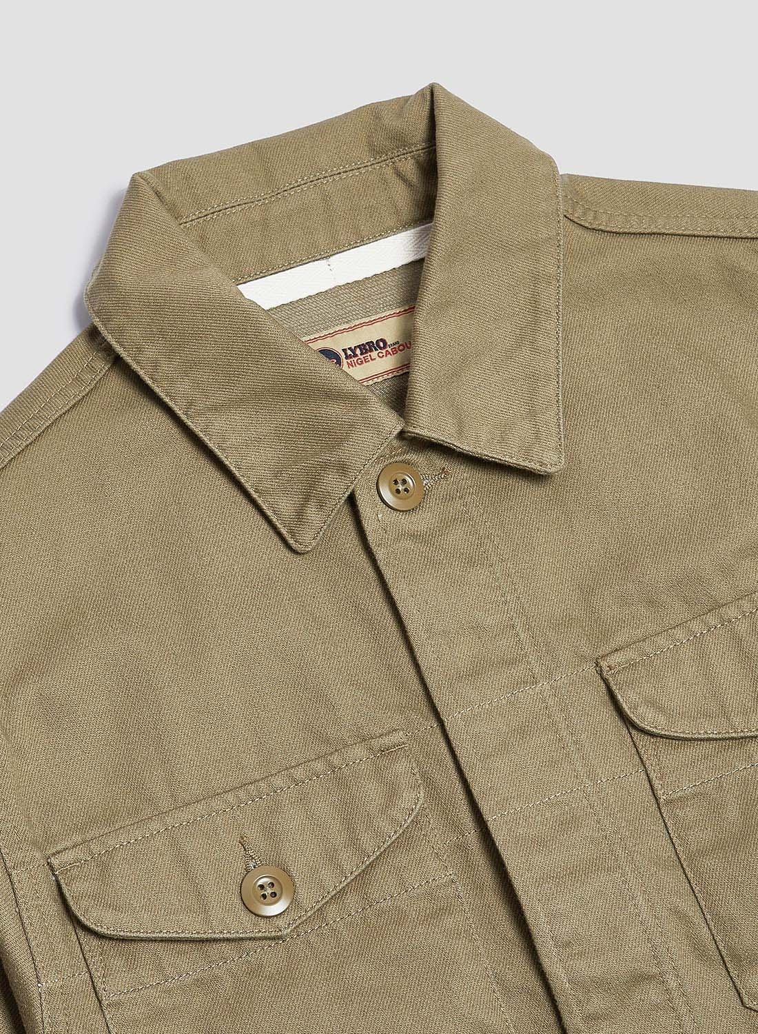Short Jacket Heavy Cotton in Army - 4