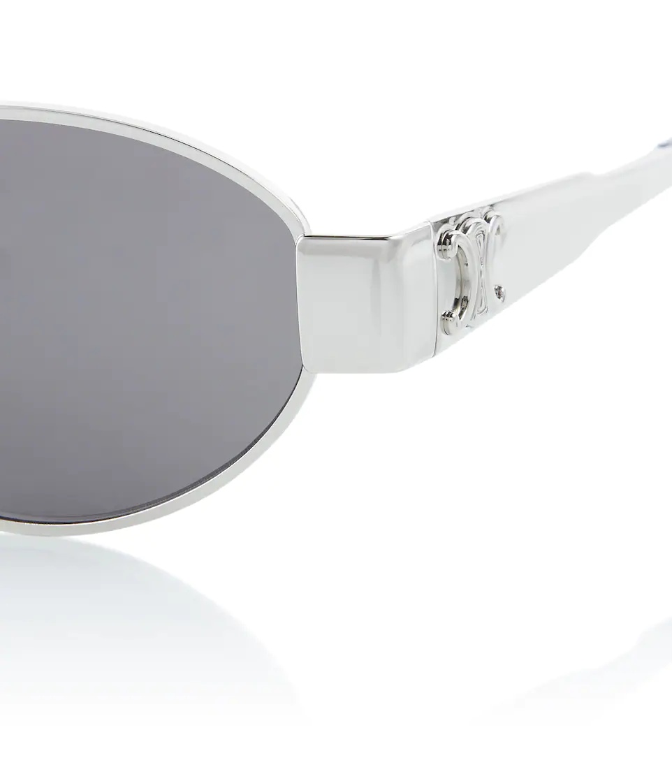 Triomphe oval metal sunglasses - 2