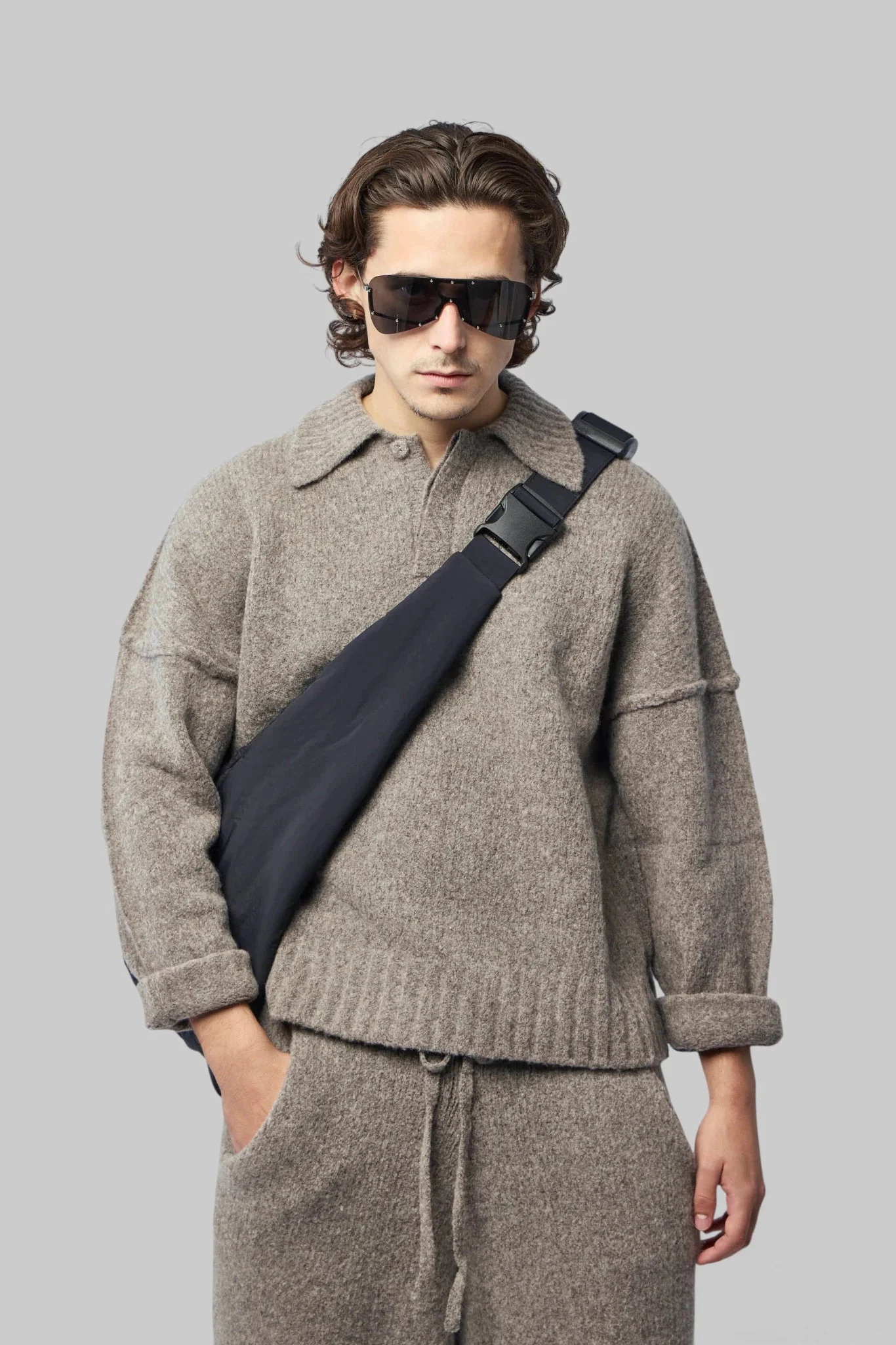 Knitted Mens Polo - 1