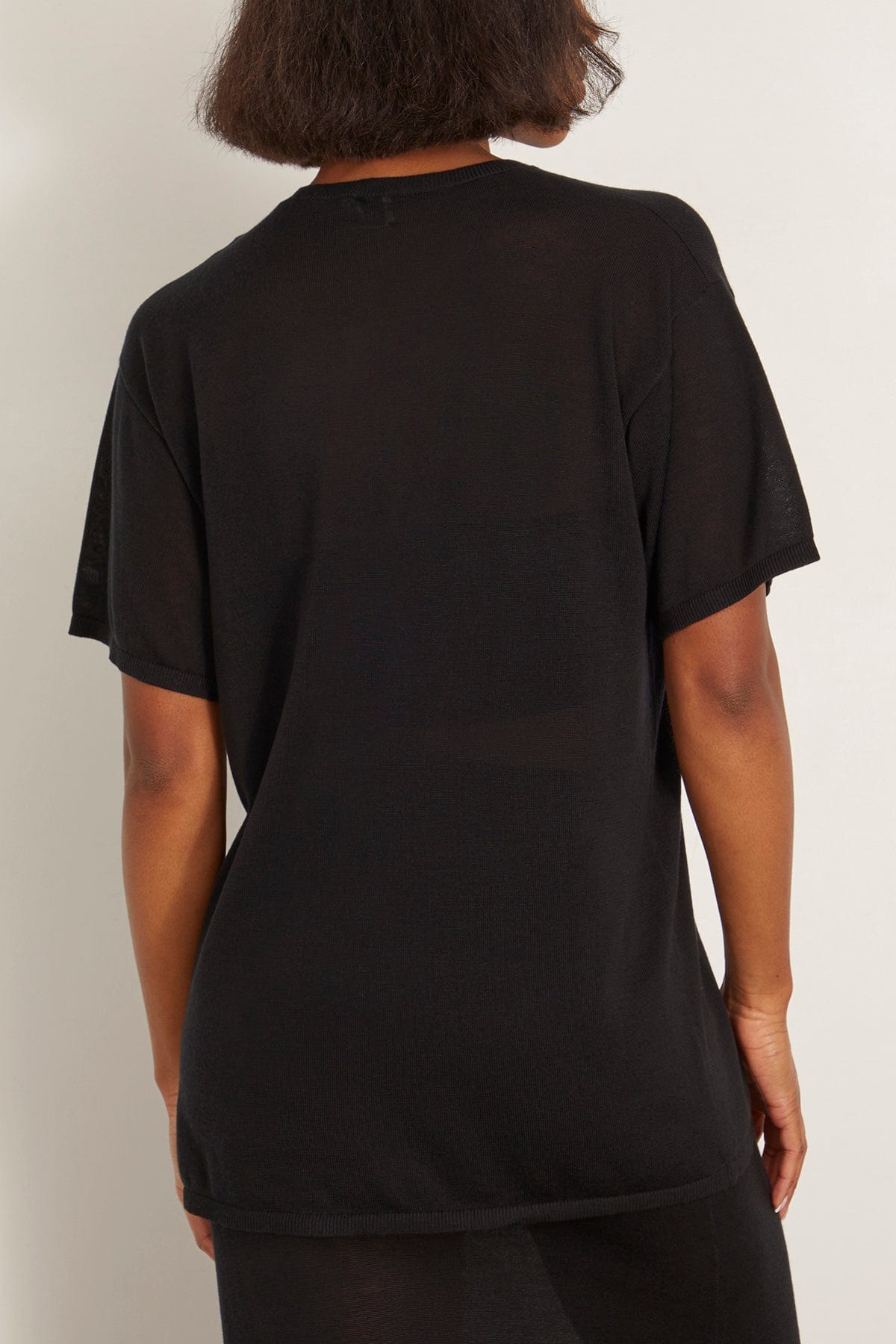 Tee Knit in Black - 5