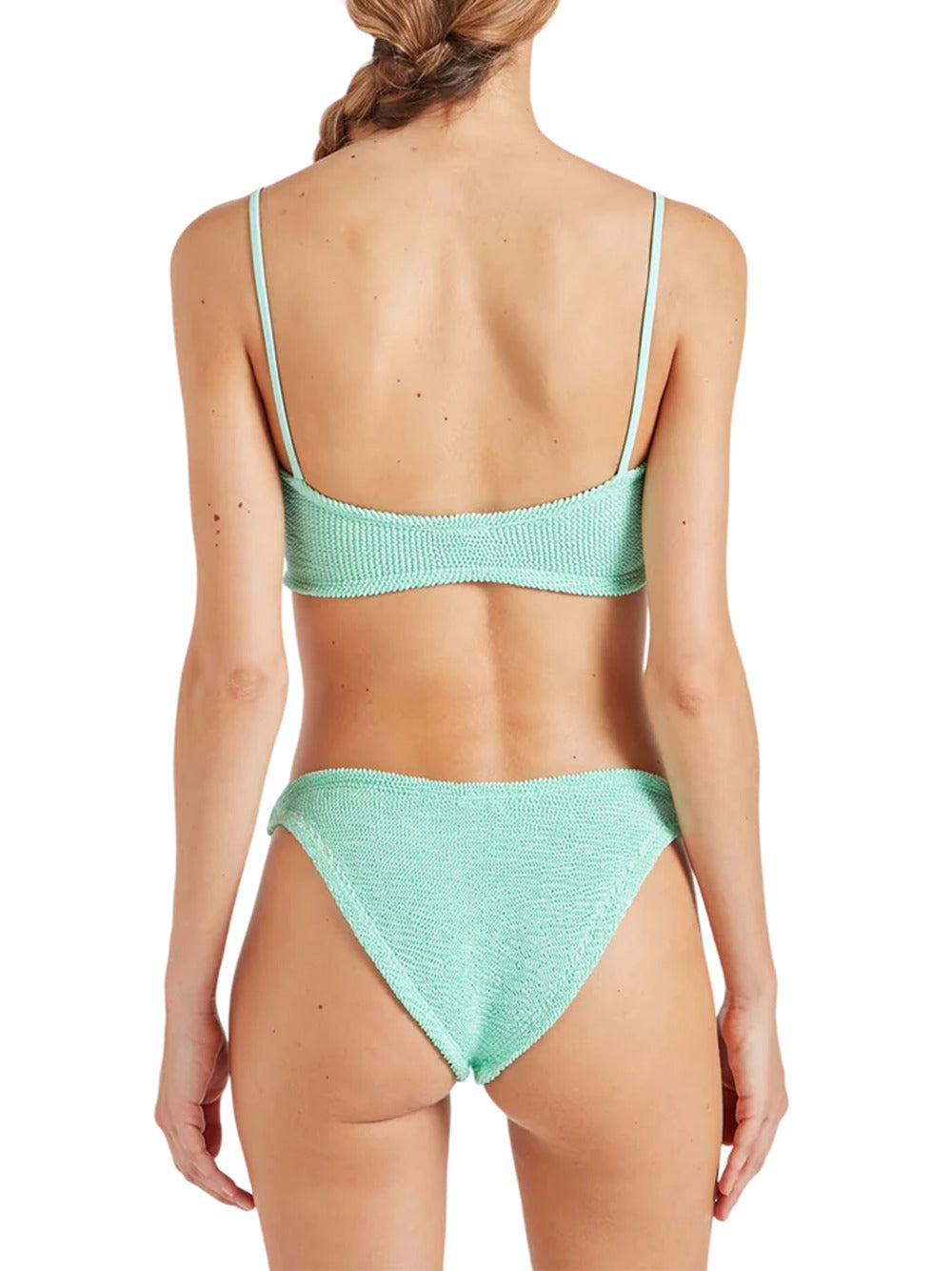 Misty Pearl Circle Bikini, Metallic Mint - 3