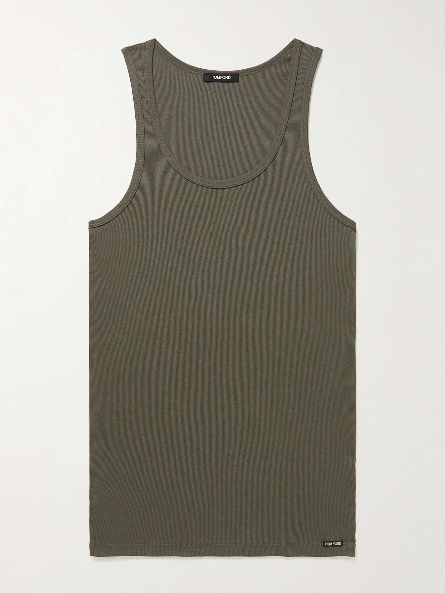 Ribbed Cotton and Modal-Blend Tank Top - 2