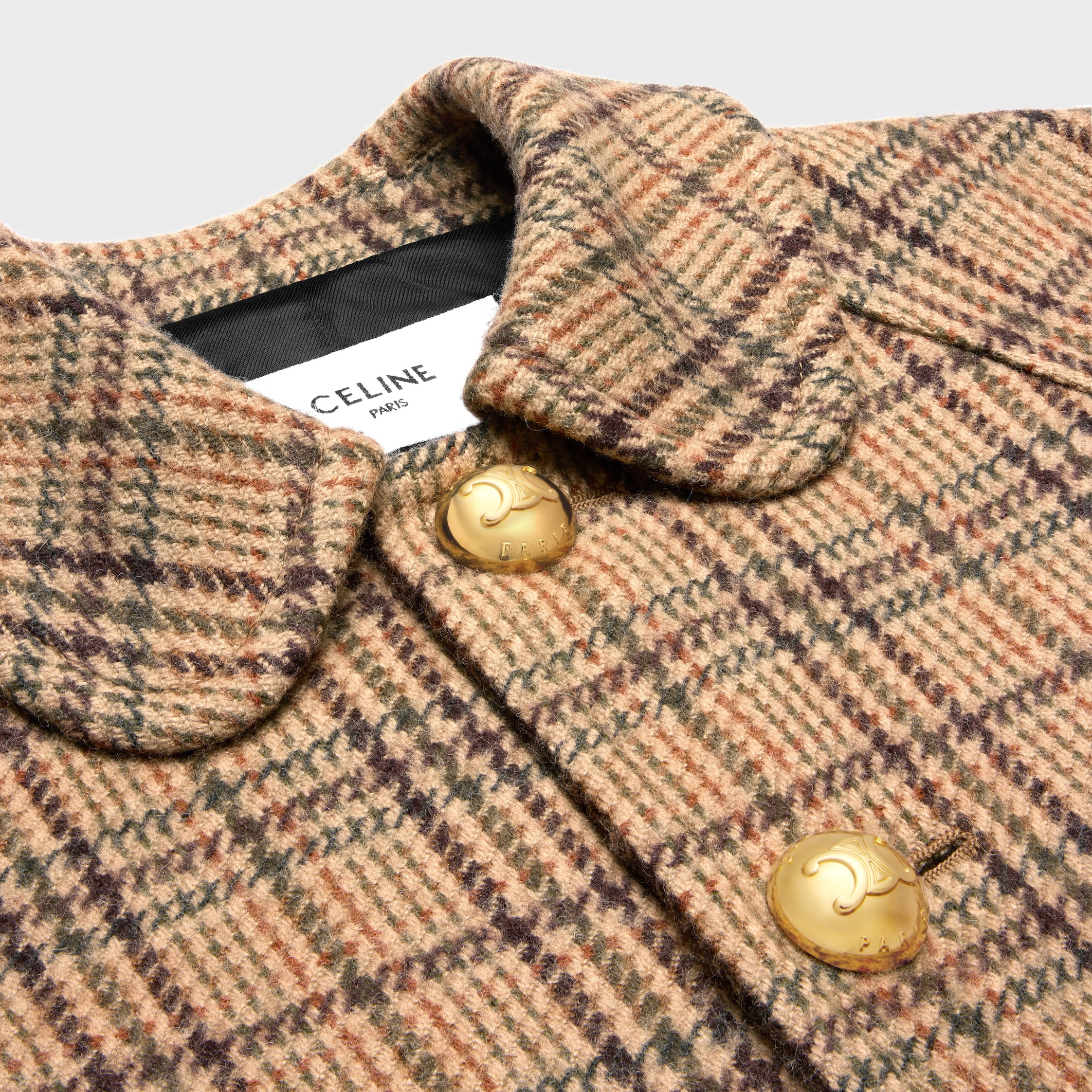 Victoire mac in Prince of Wales wool - 3