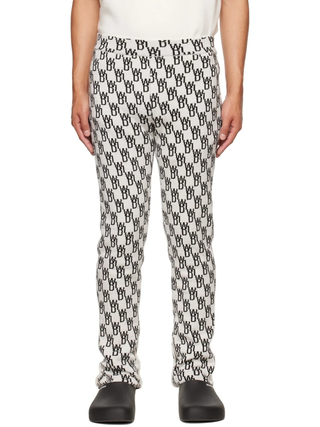 Off-White Jacquard Lounge Pants - 1