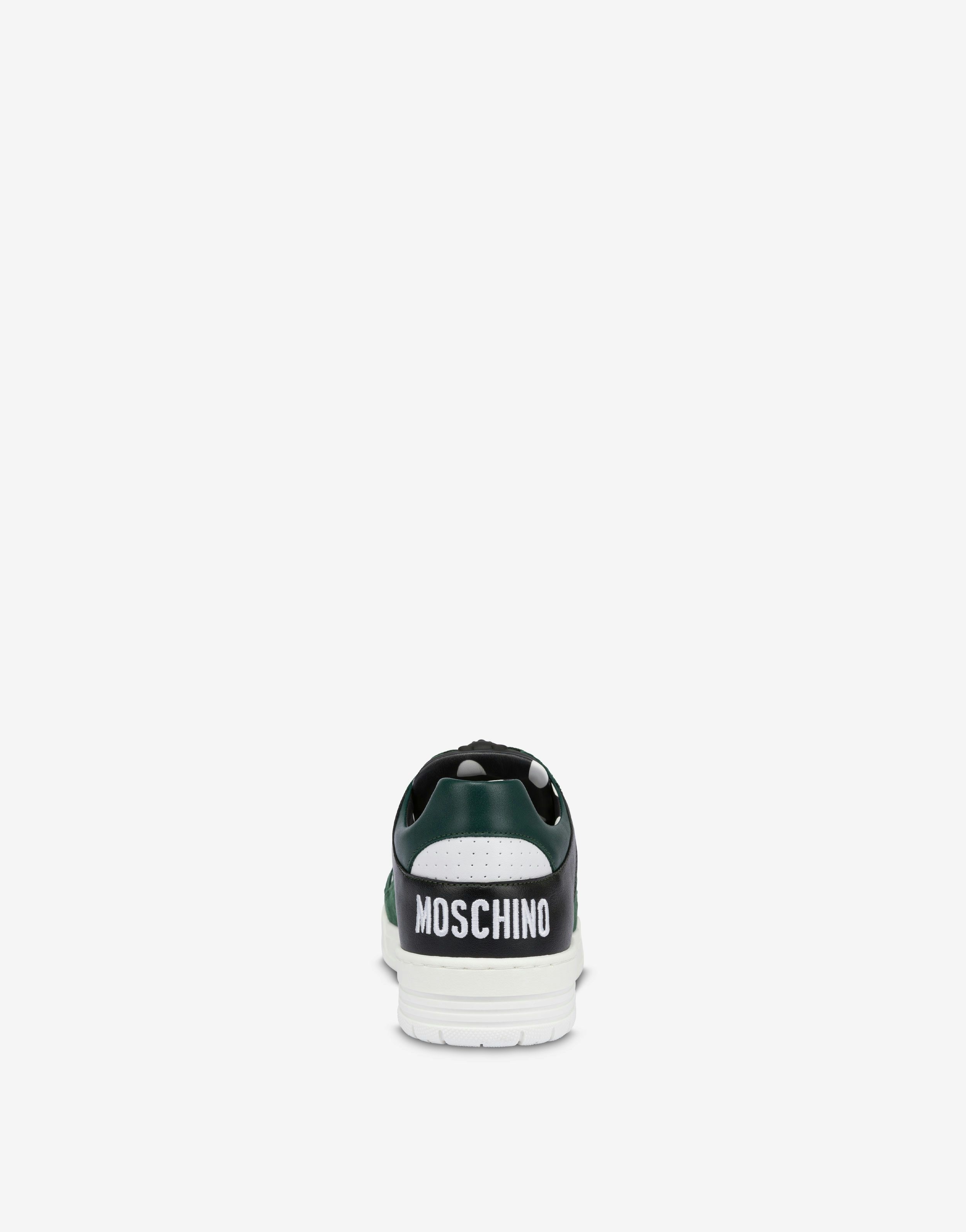 CALFSKIN AND SUEDE STREETBALL SNEAKERS - 3