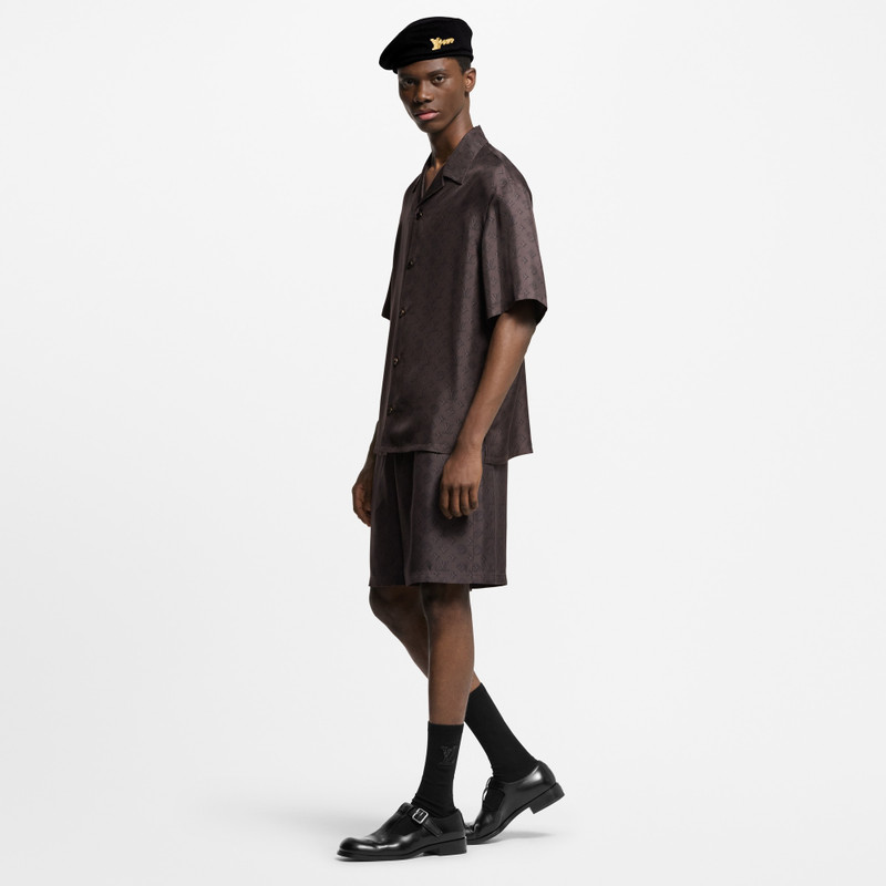 Printed Monogram Silk Shorts 3