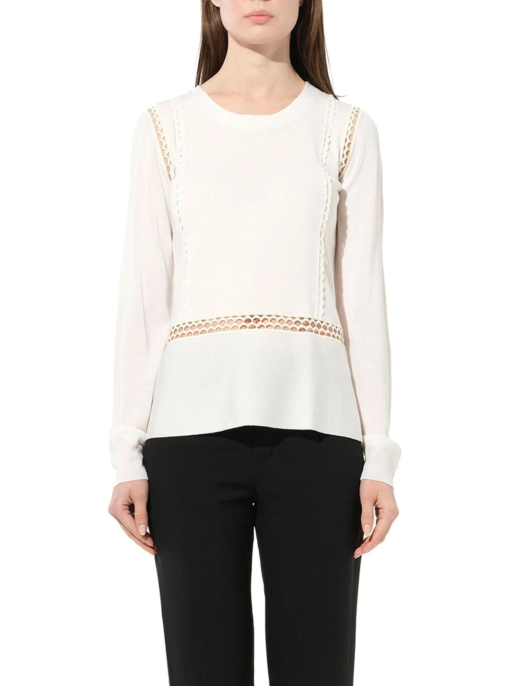Pullover Sweater in Milk - 1
