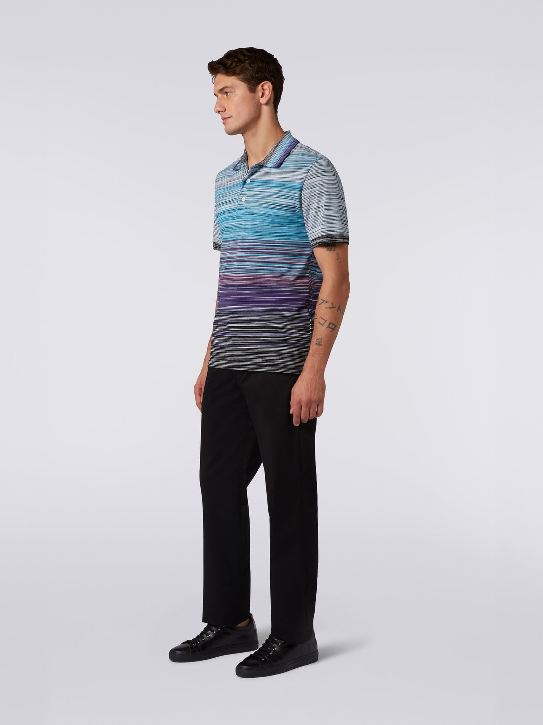 Slub cotton piqué polo shirt - 3