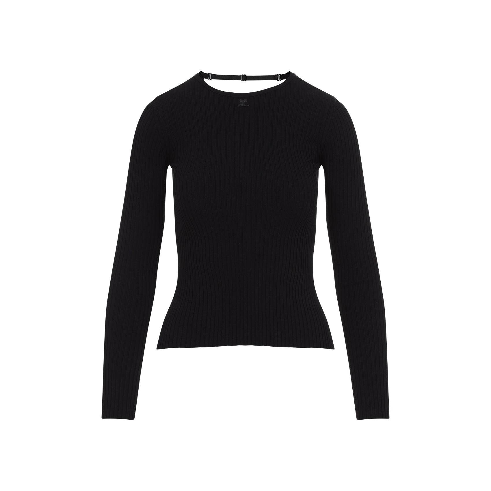 Courreges Women Courreges Lingerie Strap Rib Knit Pullover - 1