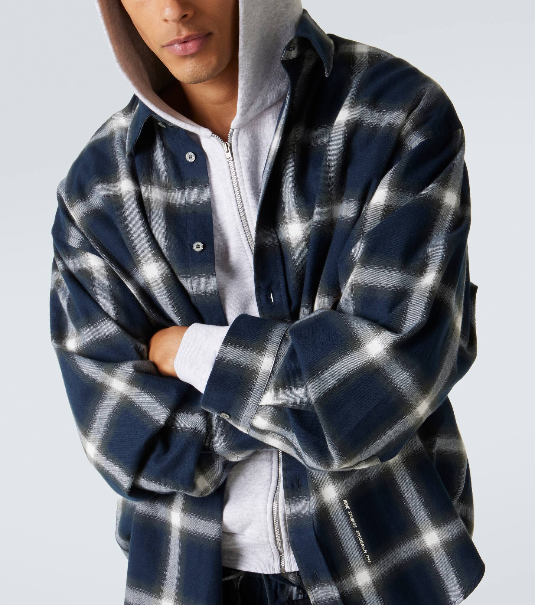 Checked cotton shirt - 5