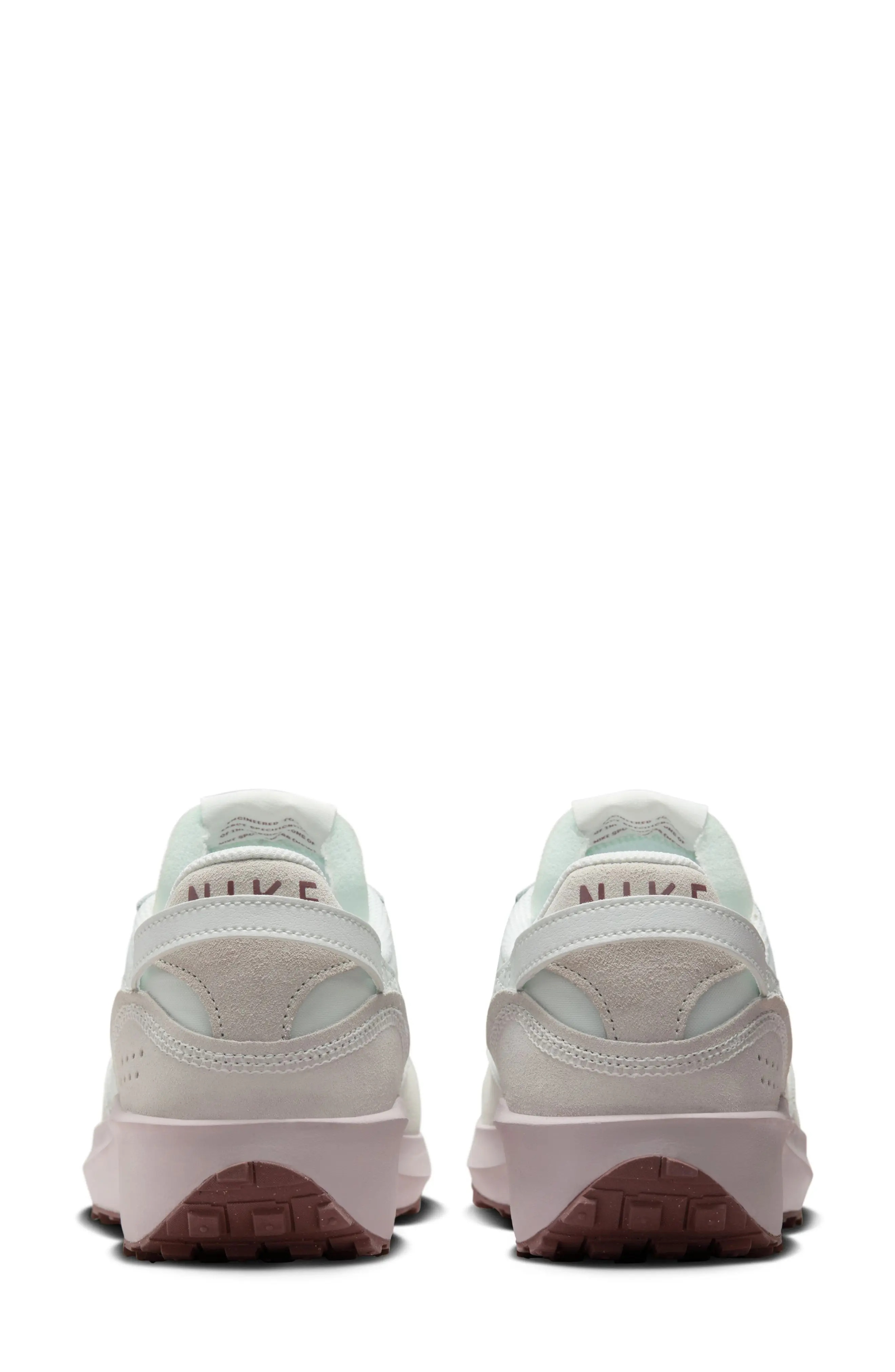 Waffle Debut Sneaker in White/Platinum/Mauve - 6