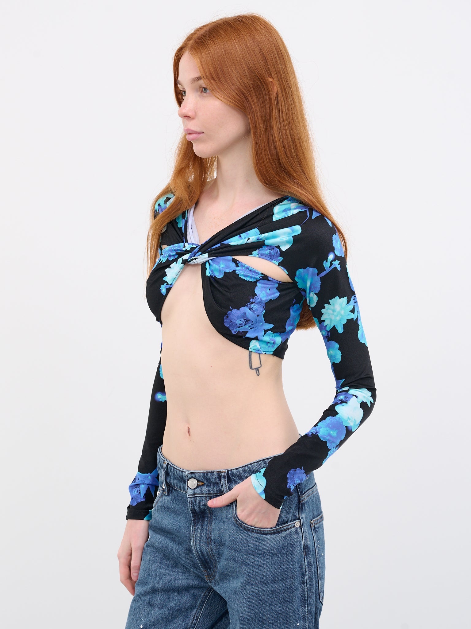 Floral Draped Top - 2