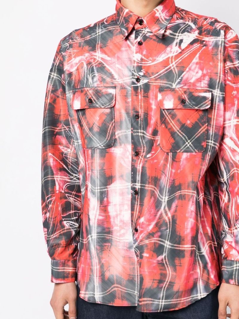Mirage check-pattern shirt - 5