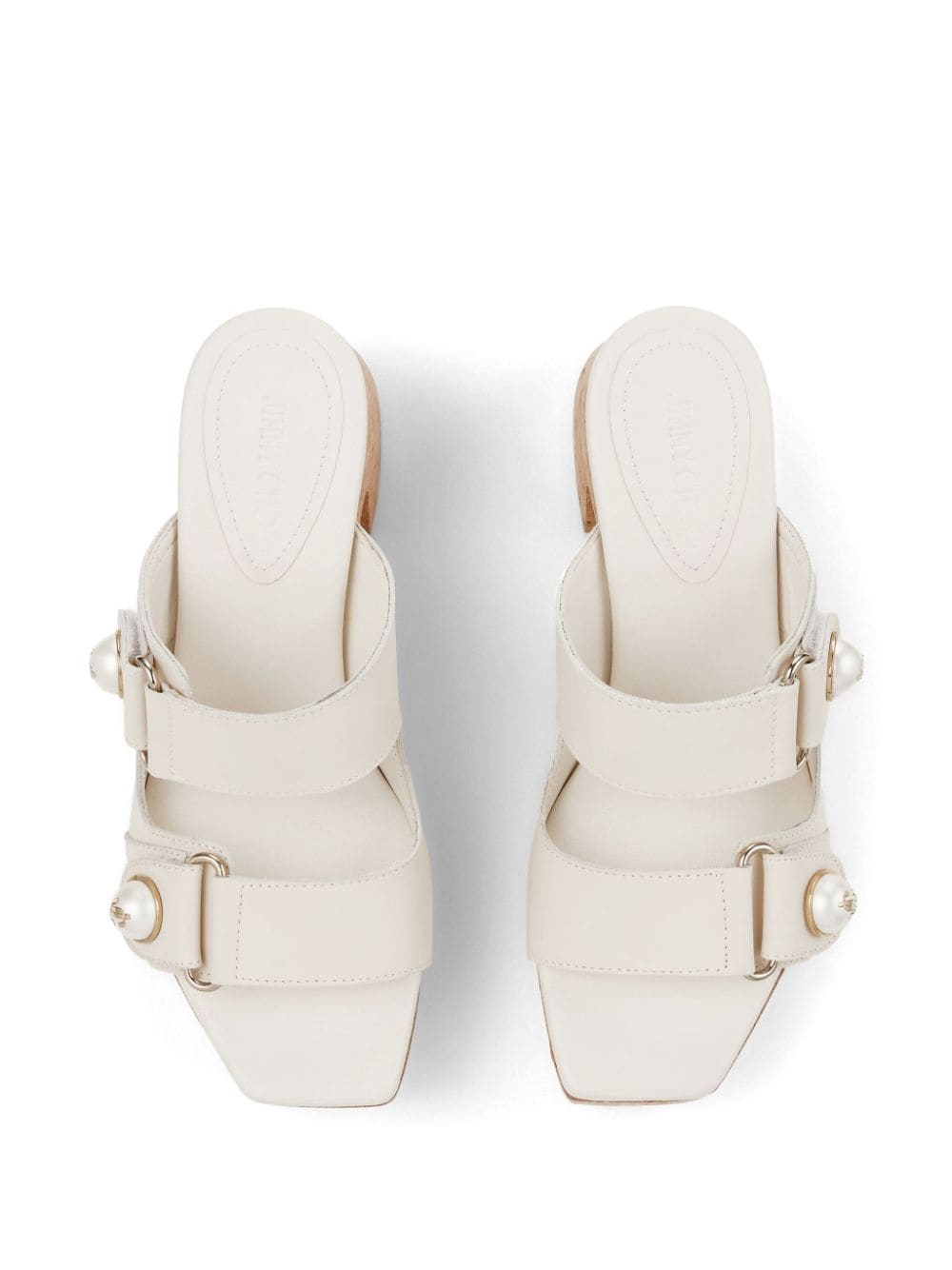 Fayence 95mm leather platform sandals - 4