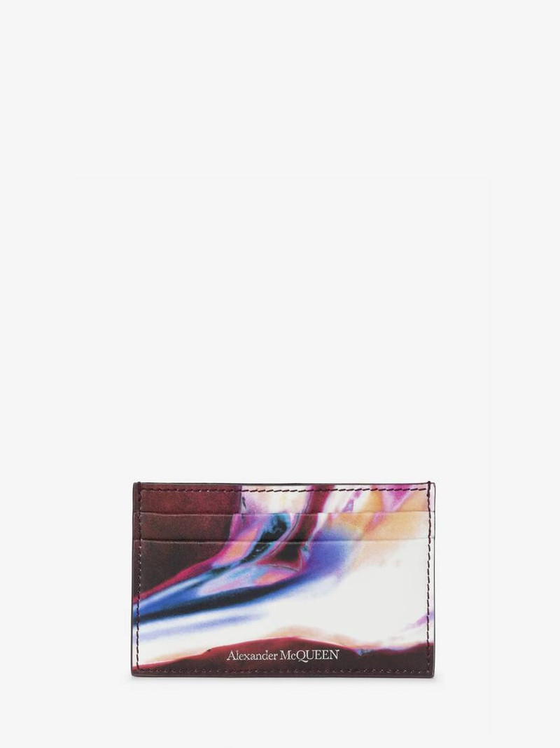 Men's Solarised Flower Card Holder in Multicolor 1