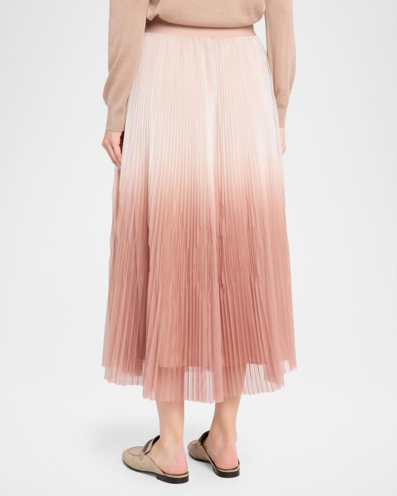 Pleated Ombre Midi Skirt 3