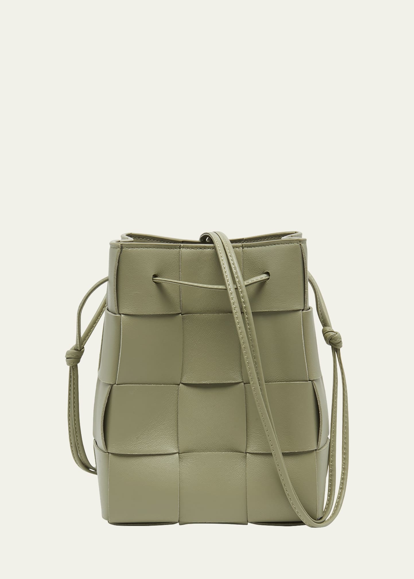 Cassette Intrecciato Leather Bucket Bag - 1