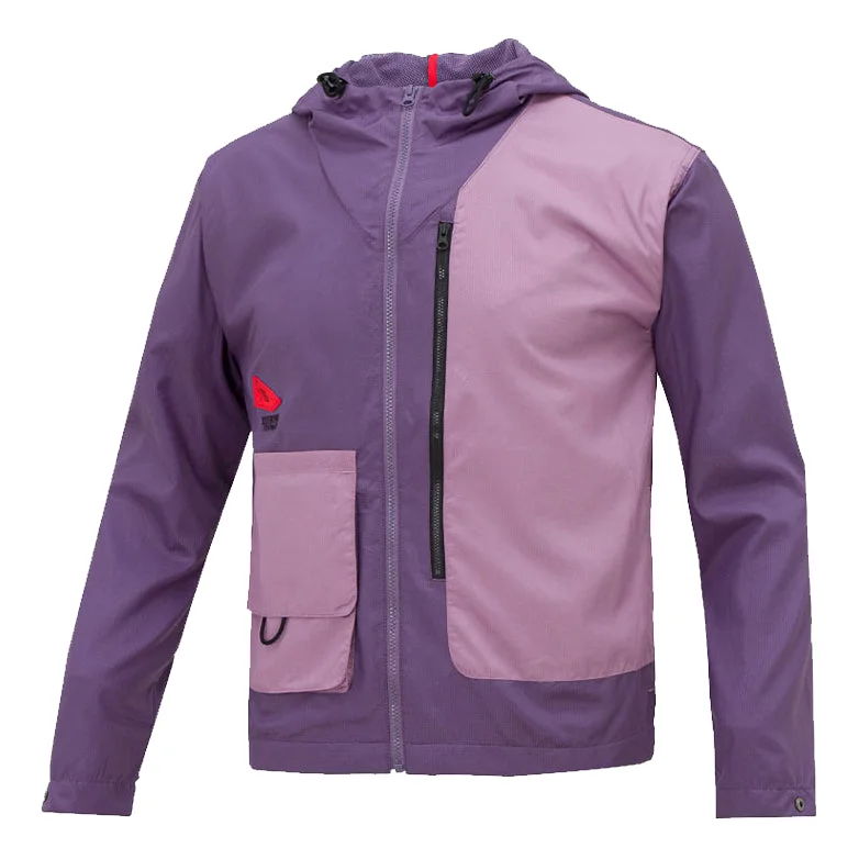 Men's Nike Lightweight Casual Sports Hooded Jacket Purple DA6695-553 - 1