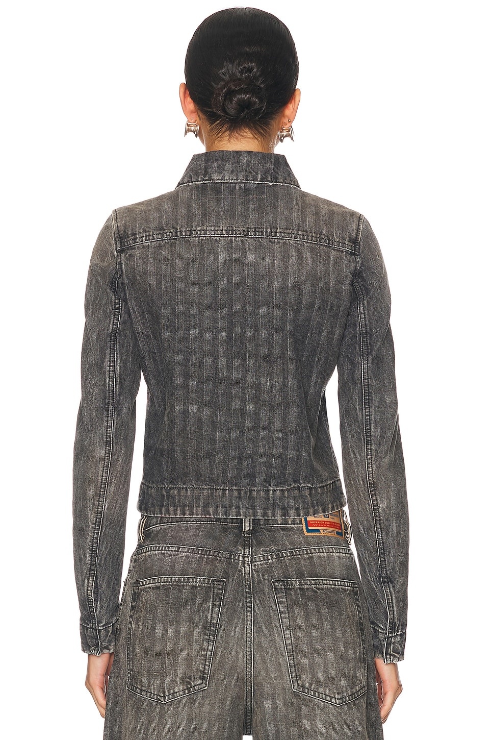 Cropped Denim Jacket - 3