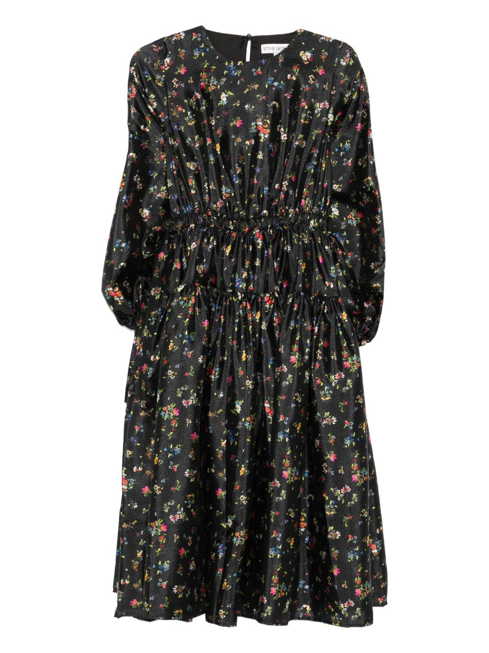 floral-print midi dress - 1