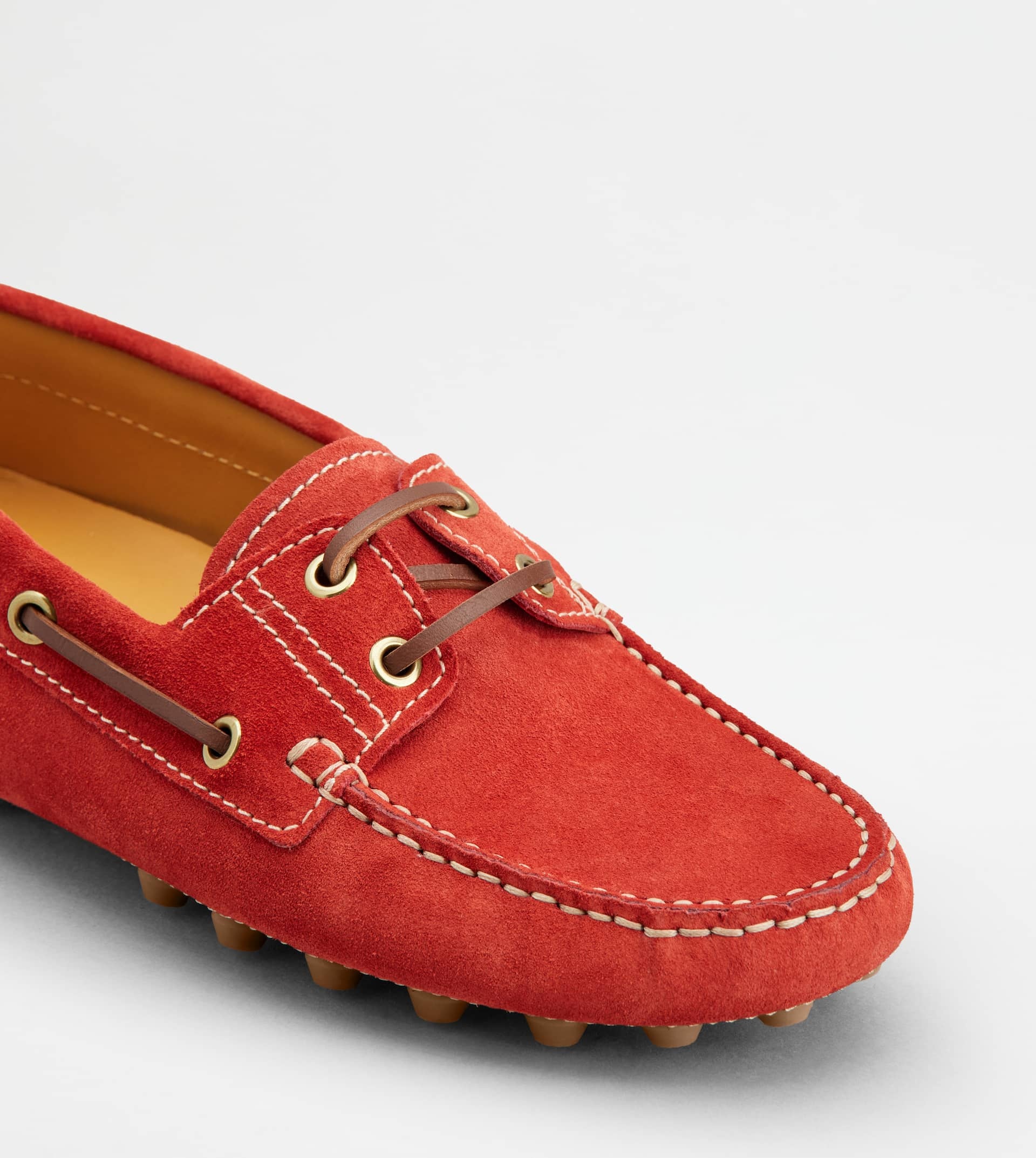 BOAT GOMMINO BUBBLE IN SUEDE - RED - 6