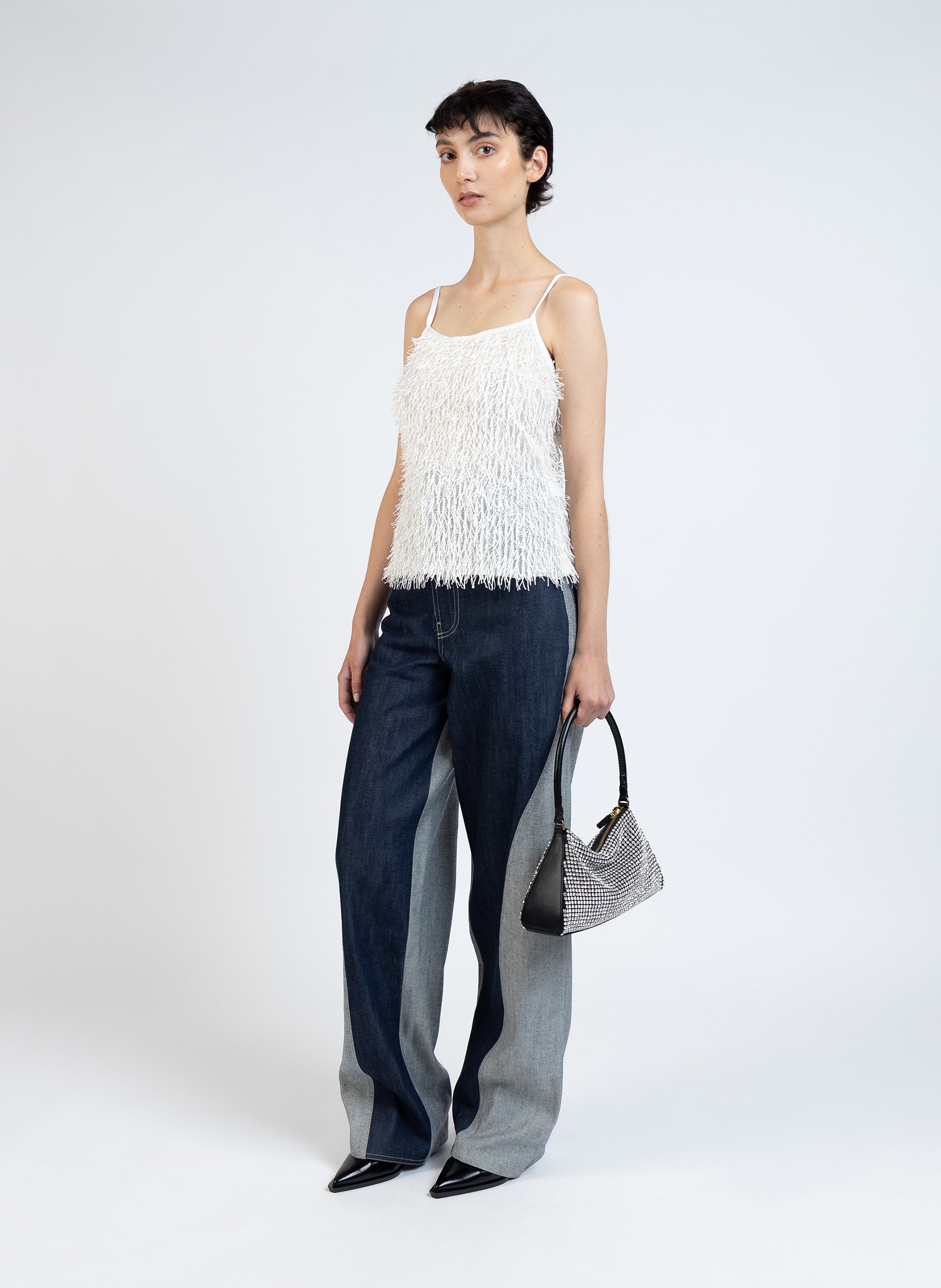 Fluffy Tank Top/White - 3