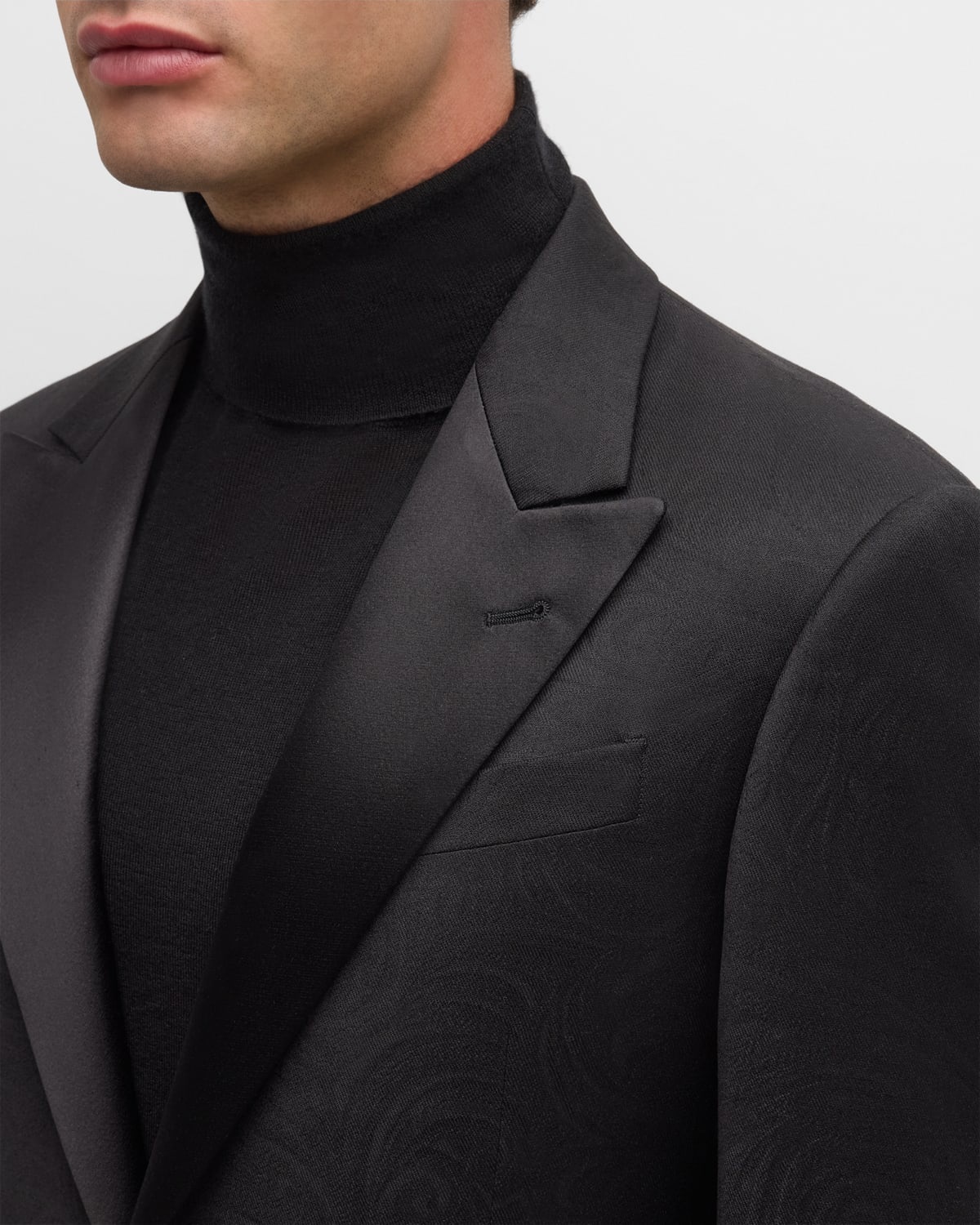 Men's Tonal Swirl Jacquard Dinner Jacket - 5